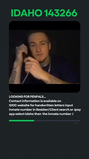 Idaho Inmate penpal | Justice James Reynolds IDOC #: 143266 Age: 21. Offense Grand Theft by Any Common Law Larceny, Embezzlement, Extortion or Receiving Stolen... | Instagram