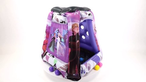 Disney Frozen Ball Pit 20 Balls - Toddler Jungle Gym Playhouse Inflatable for Girls Kids [Balls Included]