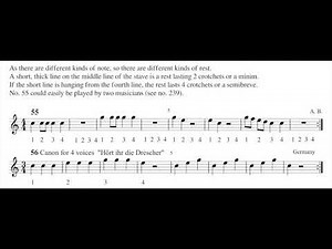 Alto recorder step by step, 4th lesson, exercises 46/65