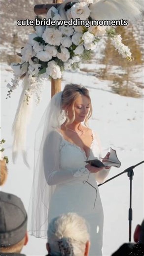 A cute bride makes the whole wedding better 💖#Bride #WeddingLove #Wholesome#BrideLife#weddingday
