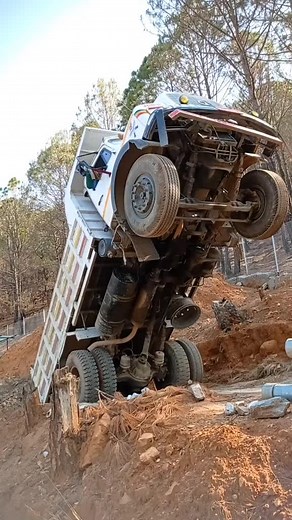 Dump Truck Accident in Rugged Terrain