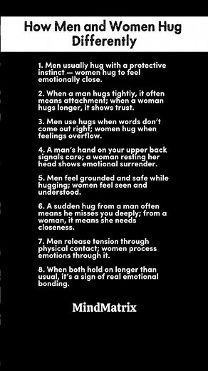 The Psychology Behind How Men and Women Hug