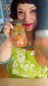 Easy Escabeche Recipe. Pickled carrots, hot peppers and onions!! Those carrots were huge!! Even after only 1 day, they taste delicious! Details below in the comments. ENJOY!! #escabeche #chilesenvinagre | La Piña En La Cocina