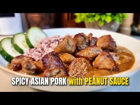 You WON'T Believe How Easy This Spicy Asian Pork Tenderloin with Peanut Sauce