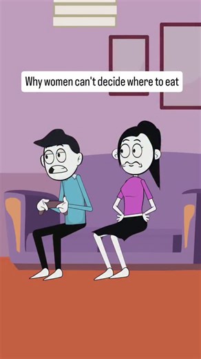 Syntax Animation on Instagram: "Audio Credits:@thelearys Why women can't decide where to eat #foryou #relatable #women #wife #funny"
