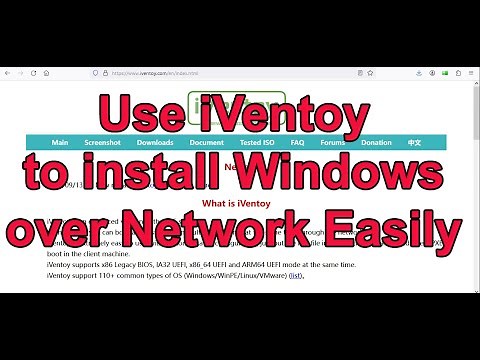 [Computer] Install Windows over Network using iVentoy