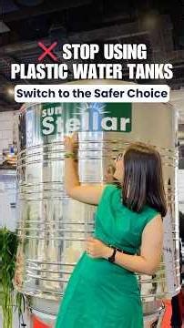❌ Plastic Water Tanks ✅ SS Water Tanks | Your Health Deserves Better