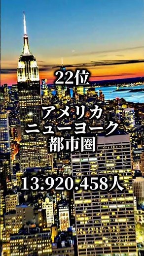2026年世界都市圏人口ランキングTOP47です！！ #地理系 #ランキング