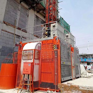 [Hot Item] Chimney Construction Hoist Double Cages Building Hoists Special Made Construction Elevator