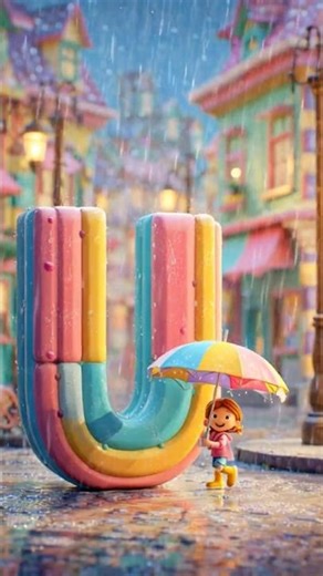 U for Umbrella ☔ | Learn ABC | Kids Rhymes