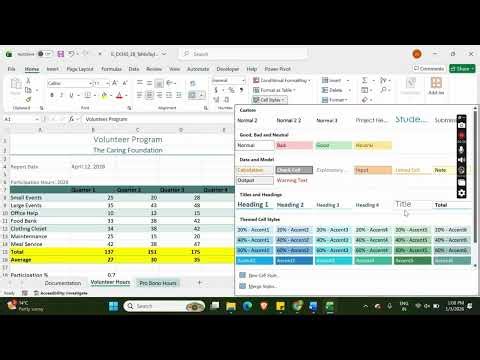 Illustrated Excel 365 | Module 2: SAM Project B The Caring Foundation #illustrated_excel
