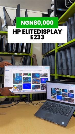 Damma Systems Limited on Instagram: "🔥 HP Elitedisplay E233 23 inches IPS 8 bits Full HD (1920 x 1080p) W-LED Anti-glare/Matte 1 x USB 3.0 (upstream) 2 x USB 3.0 (downstream) 1 x HDMI 1.4 1 x DisplayPort 1.2 1 x D-sub 🏷️NGN80,000 Please note that offer last while promo is active! Afterwards prices revert to original price."