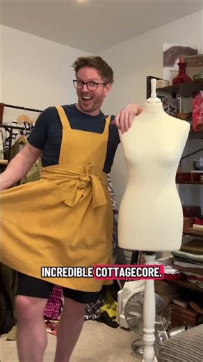 ✂️🧵 Pinafore Apron 🧵✂️ New Sewing Pattern Alert! Cottage Core Apron #sewing #cottage