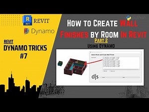 How to Create Wall Finishes by Room in Revit using Dynamo Part 2 | Dynamo Tutorials | BIM Kintsugi