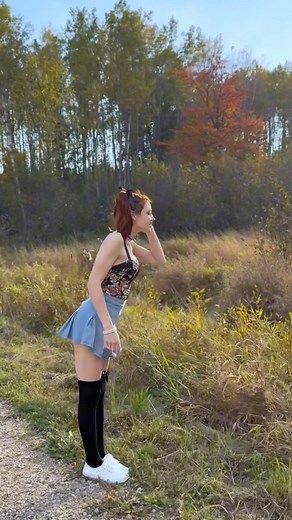 @violettheredhead | Just having a peaceful day . . Follow me, I grant wishes ✨ @violetthered . . #redhead #egirl #redhair #ginger #skirt #nature #beautiful | Instagram