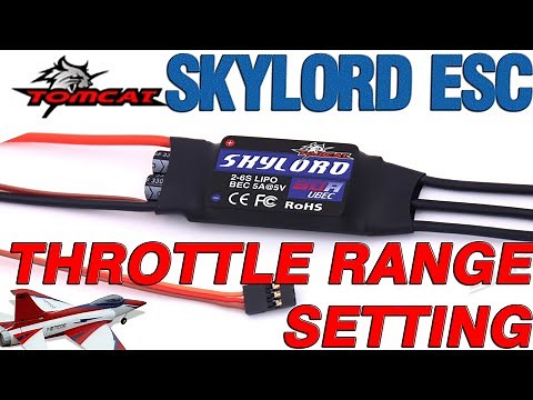Throttle Range Setting of TomCat Skylord ESC