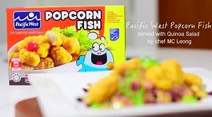 :: Popcorn Fish :: A healthier recipe to celebrate Mother's Day with Pacific West Popcorn Fish served with Quinoa Salad. A recipe by Chef Leong Main Choy, Pacific West Development Chef. | Yum Yum Publications