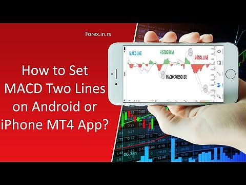 How to Set MACD Two Lines on Android or iPhone MT4 App?