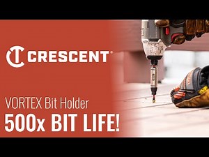 Extend your bit life by over 500x!! Crescent Apex VORTEX Bit Holder
