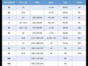 Clothing Comparison Chart Women And Men