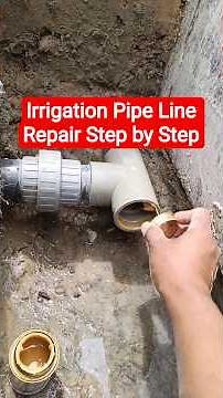Underground Pipe Leakage Fix Irrigation Pipe Repair Full Process 🔧💧