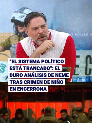 ¿QUÉ OPINAS? 👇👇👇 🗣️ José Antonio Neme protagonizó un duro descargo tras la muerte del niño de 12 años en San Bernardo y apuntó directamente al sistema político, asegurando que hoy no está entregando respuestas a los problemas más urgentes del país. ☝️ El conductor cuestionó que una tragedia de esta magnitud no logre generar acuerdos transversales y afirmó que, si no existe una política de Estado frente a hechos que afectan a niños y familias, será difícil avanzar en otras áreas. 👉 “El siste