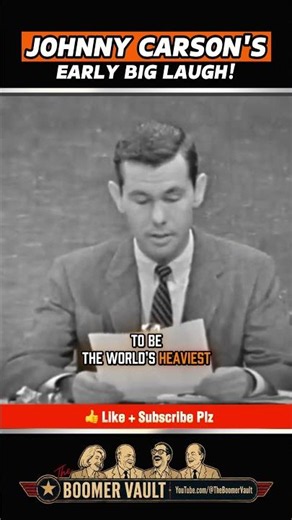 Johnny Carson's 1958 Big Laugh Filling In for Jack Paar (1958) #shorts #johnnycarson