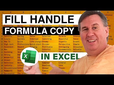 Excel Fill Handle To Copy Formula Rules Deep Dive - Episode 2611