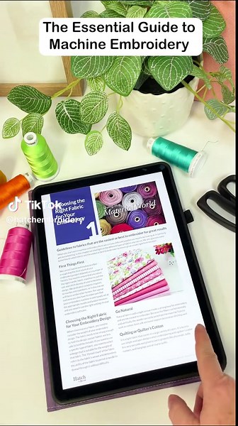 Got a New Embroidery Machine for Christmas? and now want to learn All the Things! Grab the FREE Essential Guide to Machine Embroidery and kickstart your embroidery knowledge. Link in bio #Hatch #Hatchembroiderysoftware #machineembroidery #embroiderydigitizing #HatchbyWilcom