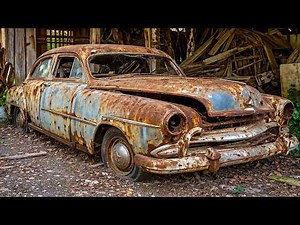 50-Year Abandoned Classic Car Restoration – Extreme Rust to Showroom Condition Full Rebuild!