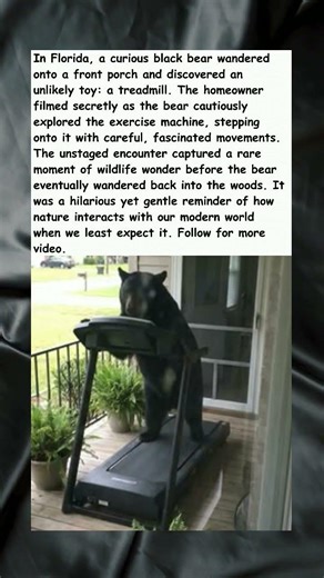 Why This Black Bear Used a Treadmill