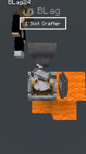 Simple 1 Slot Auto Crafter #minecraft #redstone #minecrafttutorial