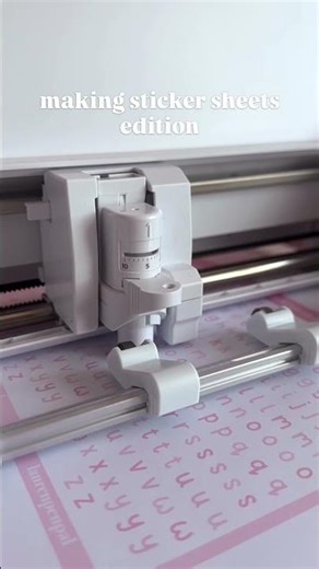 Sticker Shop Update Prep🌷#smallbusiness #sticker #stickers #stickersheet #asmr #asmrcutting #craft