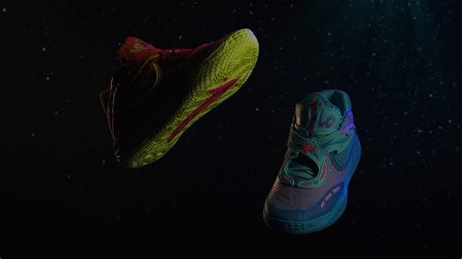 Built for buckets. Calibrated for alternate realities. Melo’s boldest signature shoe yet is ready to turn heads across the galaxy. Rick, Morty, Melo. PUMA x RICK AND MORTY is out now on PUMA.com. #PUMAHoops | PUMA