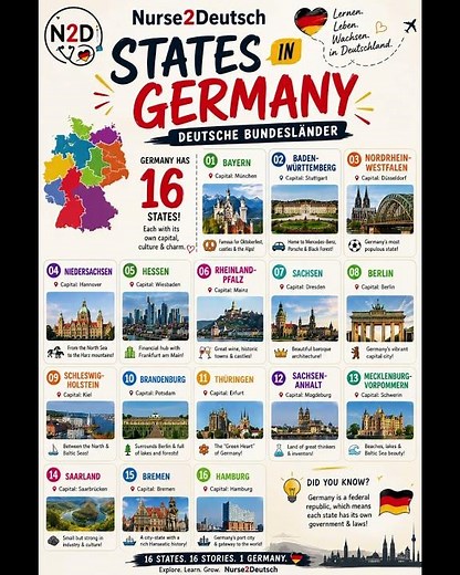 🇩🇪 STATES OF GERMANY | Bundesländer Deutschlands 🇩🇪