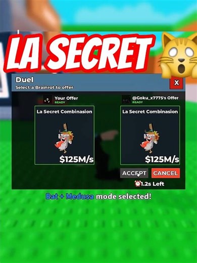 TODAY I WON DUEL SECRET COMBINATION 125M/S 😱🔥 | ROBLOX STEAL BRAINROT #shortsfeed #rutblox #roblox