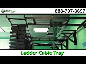Ladder Cable Tray for Cat5e, Cat6 Fiber Cable Management