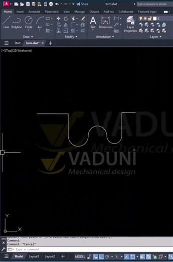 Cách ứng dụng lệnh PEDIT trong AutoCAD#vaduni #hocautocad #learnontiktok #meoautocad #autcad2025