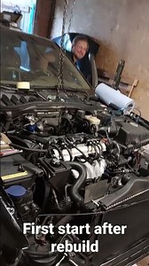 volvo s70 t5 first start after engine rebuild.