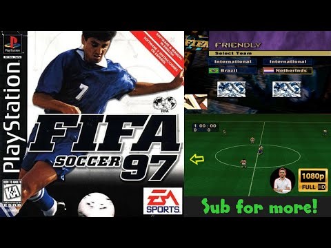 FIFA Soccer 97 – Brazil vs Netherlands | Classic PS1 (PlayStation 1) Football Gameplay FULL HD