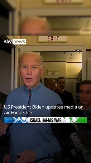 40K views · 163 reactions | Joe Biden says Egypt will allow 20 aid trucks to cross Rafah crossing Into Gaza.  Tap link in bio to read more on the story #Biden #Israel #Gaza | Sky News | Facebook