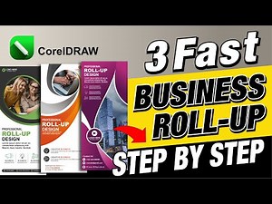 Design 3 Eye-Catching Roll Up Banners in CorelDRAW | Easy Tutorial