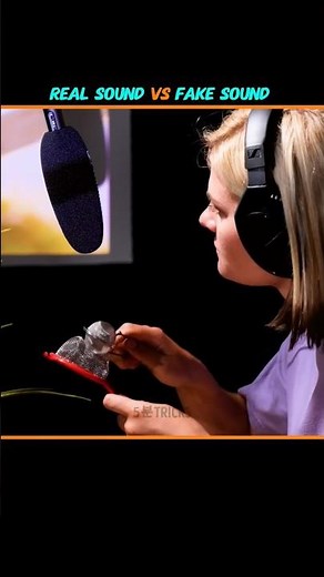 BTS of sound effect recording