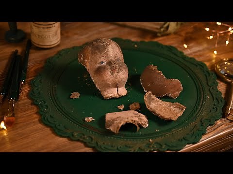 Awesome antique soviet doll restoration ASMR