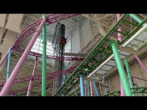 TMNT Shellraiser at Nickelodeon Universe | Off-Ride Footage (No Copyright)