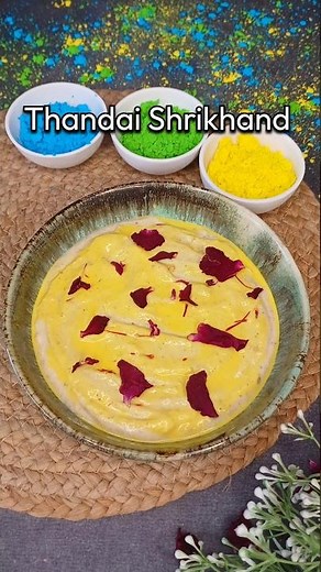 Holi Special Thandai Shrikhand Recipe | Easy Indian Dessert