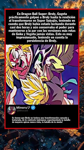 En Dragon Ball Super Broly, Gogeta prácticamente golpeó a Broly hasta la rendici...