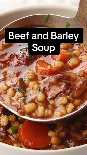 Homemade Beef and Barley Soup Recipe