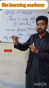 Speed vs Velocity: Definition, Difference & Formulas | Physics in Urdu/Hindi by dani zakir