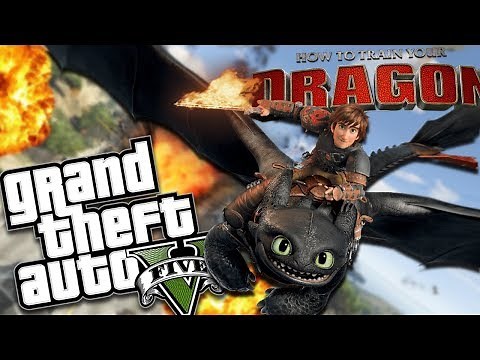 HOW TO TRAIN YOUR DRAGON MOD (GTA 5 PC Mods Gameplay)